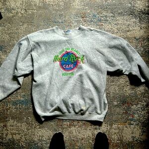 Vintage Large Hard Rock crewneck Sweater